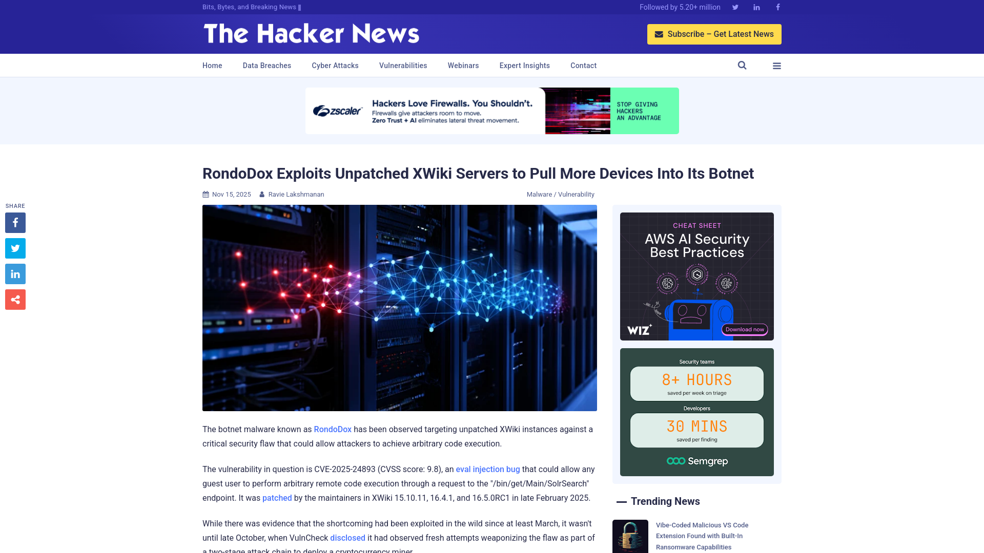 RondoDox Exploits Unpatched XWiki Servers to Pull More Devices Into Its Botnet