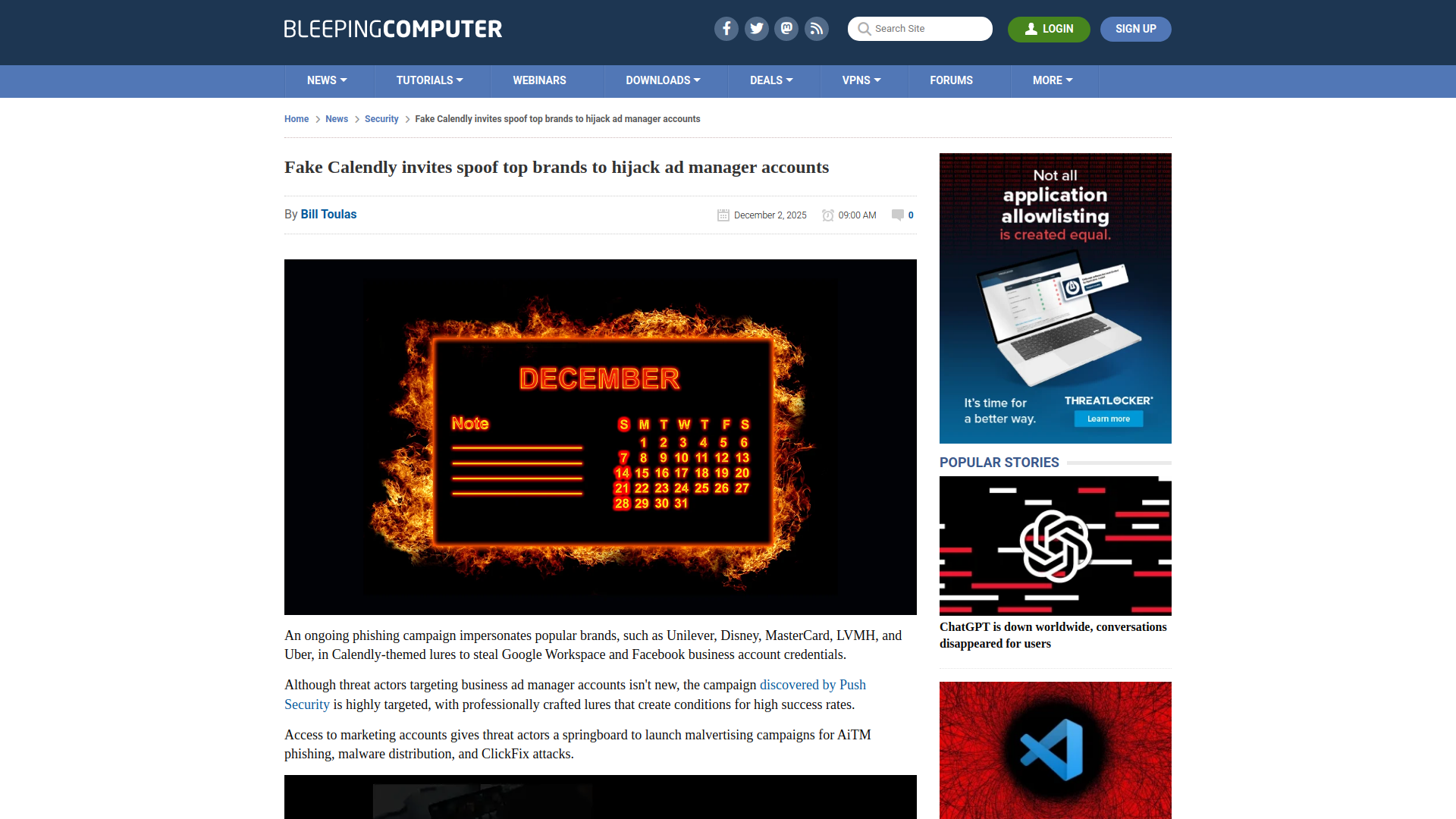 Fake Calendly invites spoof top brands to hijack ad manager accounts