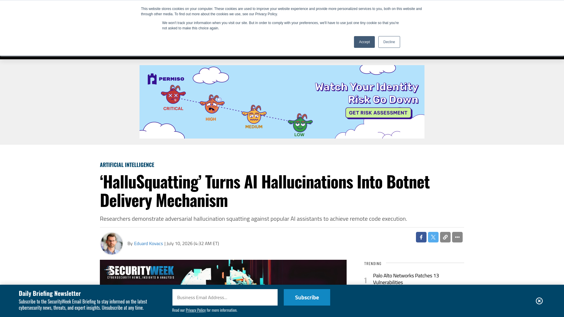 'HalluSquatting' Turns AI Hallucinations Into Botnet Delivery Mechanism - SecurityWeek