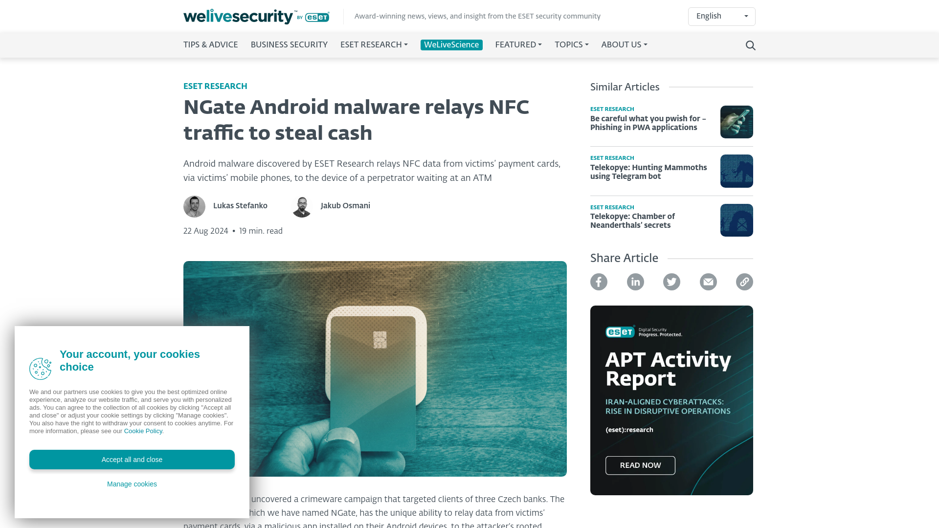 NGate Android malware relays NFC traffic to steal cash