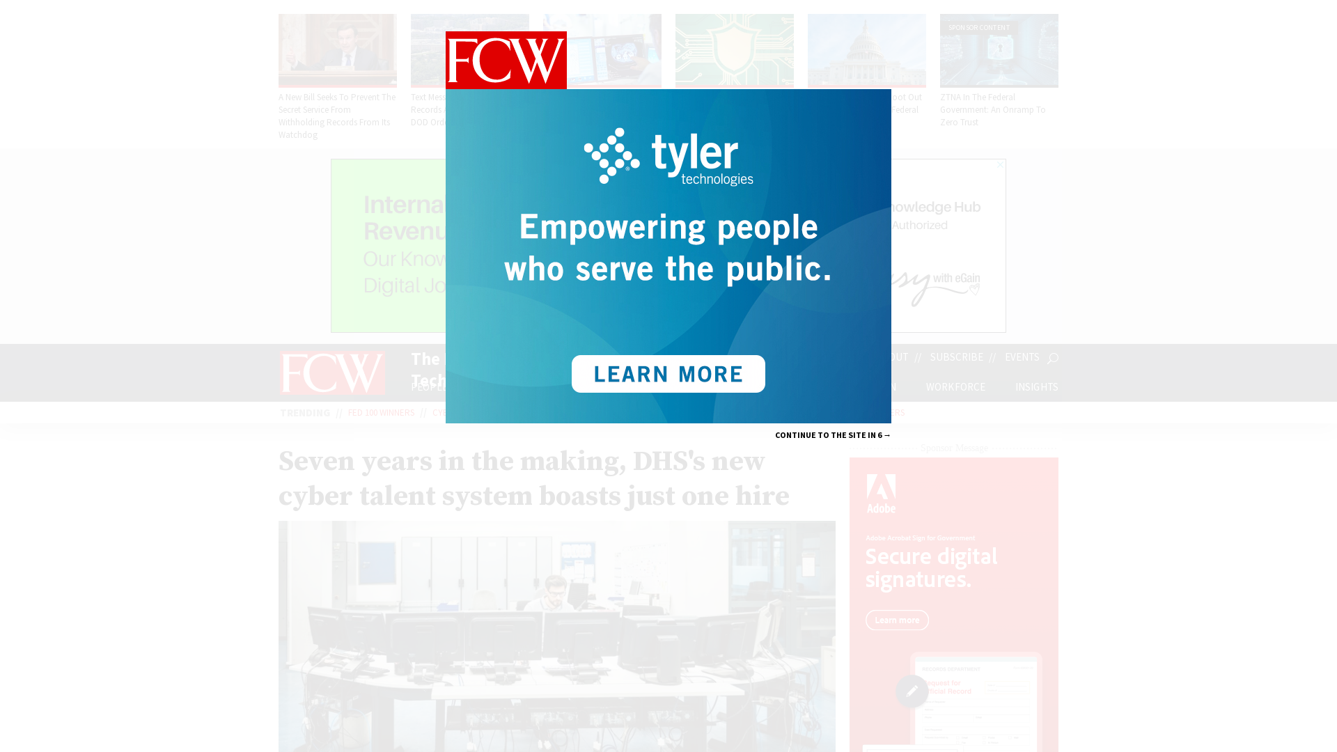 Seven years in the making, DHS's new cyber talent system boasts just one hire - FCW