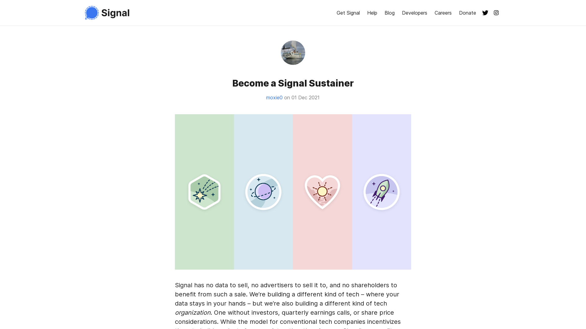 Signal >> Blog >> Become a Signal Sustainer