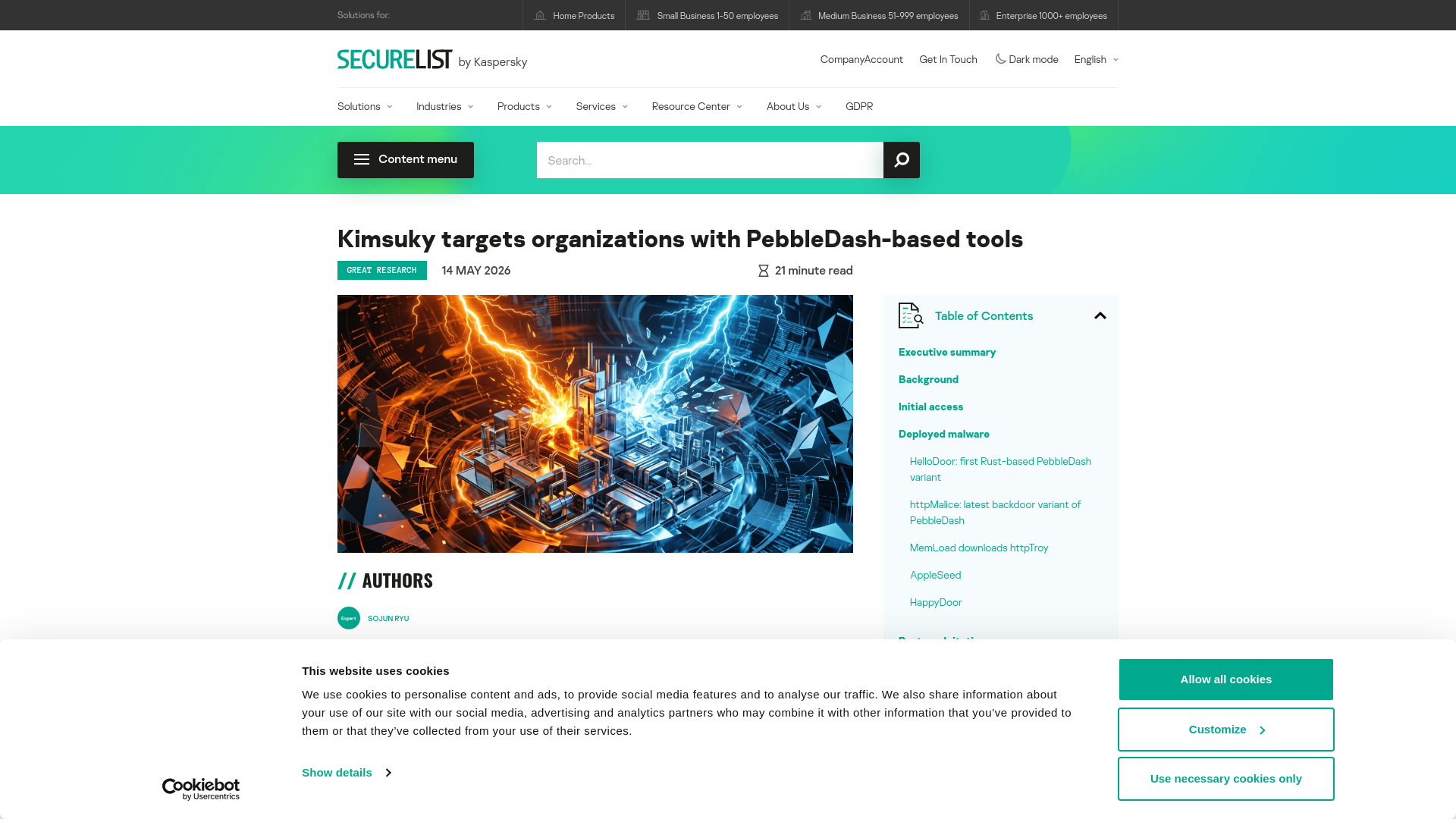 Disclosing new PebbleDash-based tools by Kimsuky | Securelist