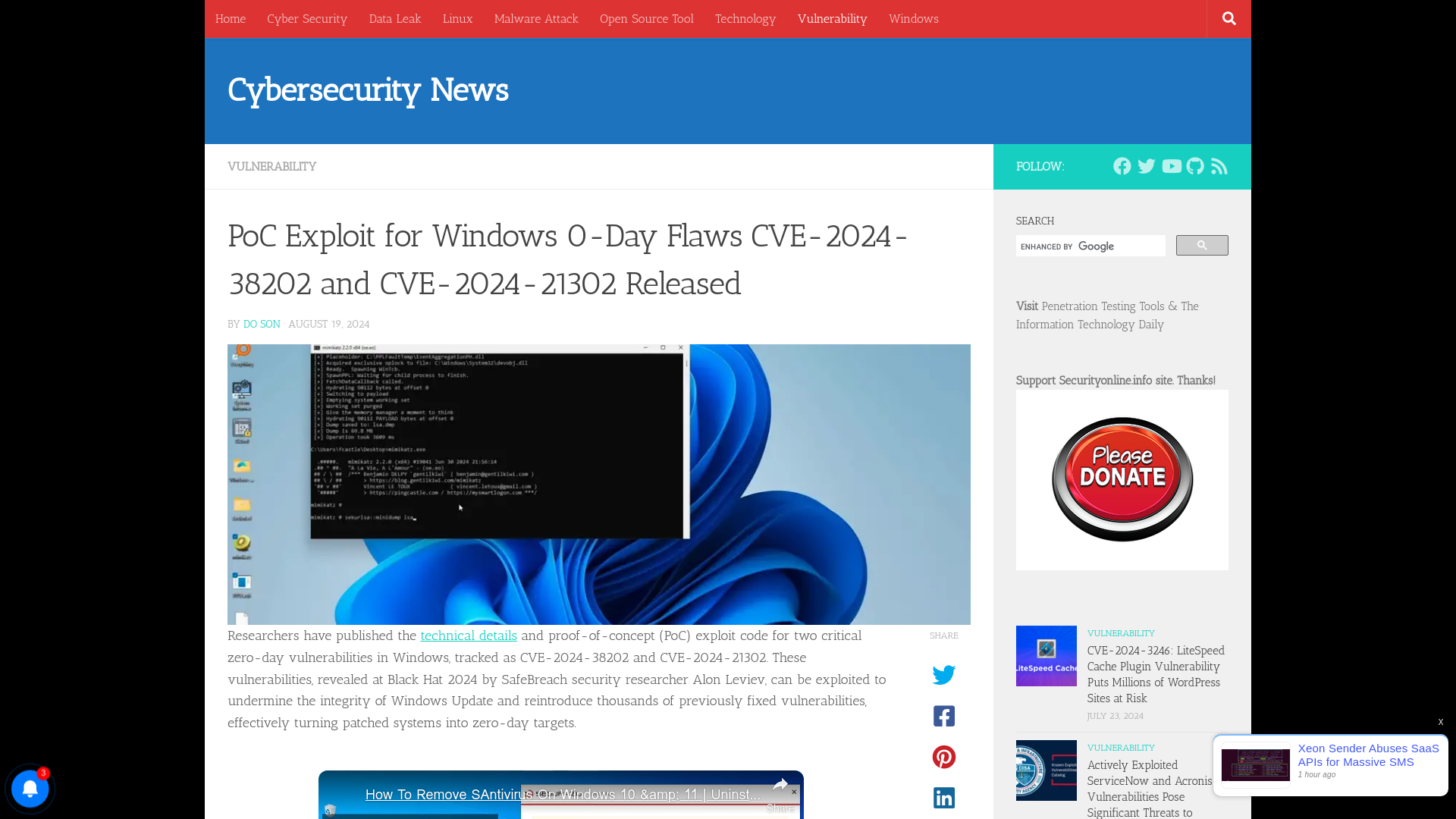 PoC Exploit for Windows 0-Day Flaws CVE-2024-38202 and CVE-2024-21302 Released