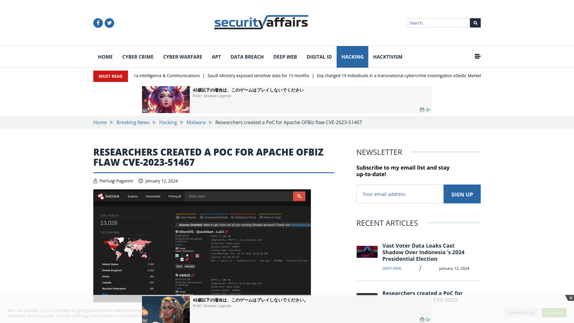 Experts created a PoC for Apache OFBiz flaw CVE-2023-51467