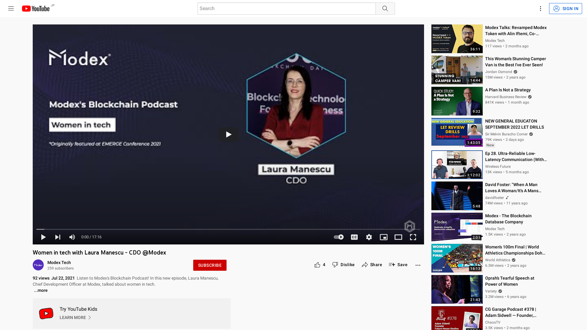 Women in tech with Laura Manescu - CDO @Modex - YouTube