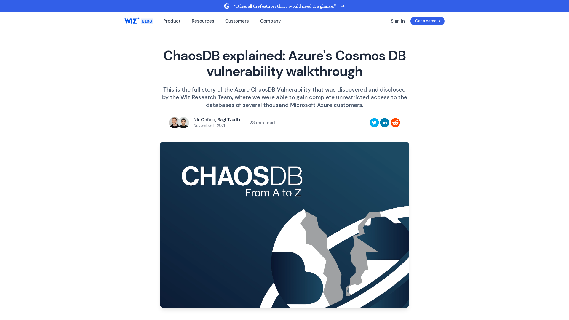 ChaosDB explained: Azure's Cosmos DB vulnerability walkthrough | Wiz Blog