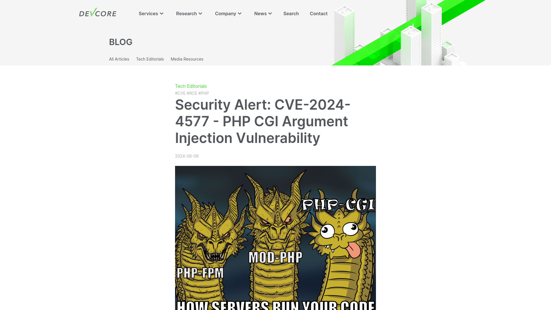 Security Alert: CVE-2024-4577 - PHP CGI Argument Injection Vulnerability | DEVCORE