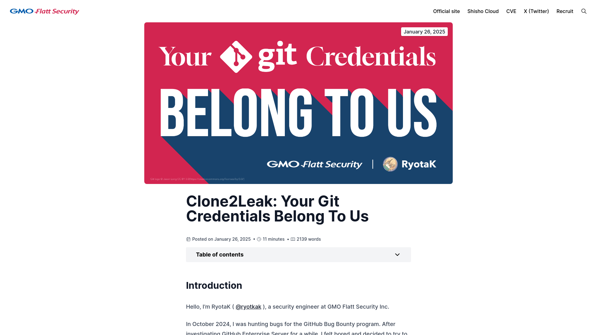 Clone2Leak: Your Git Credentials Belong To Us - GMO Flatt Security Research