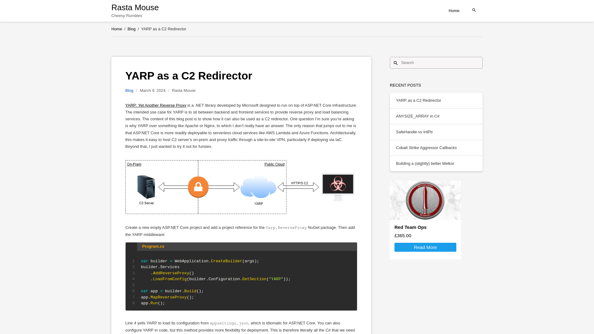 YARP as a C2 Redirector – Rasta Mouse