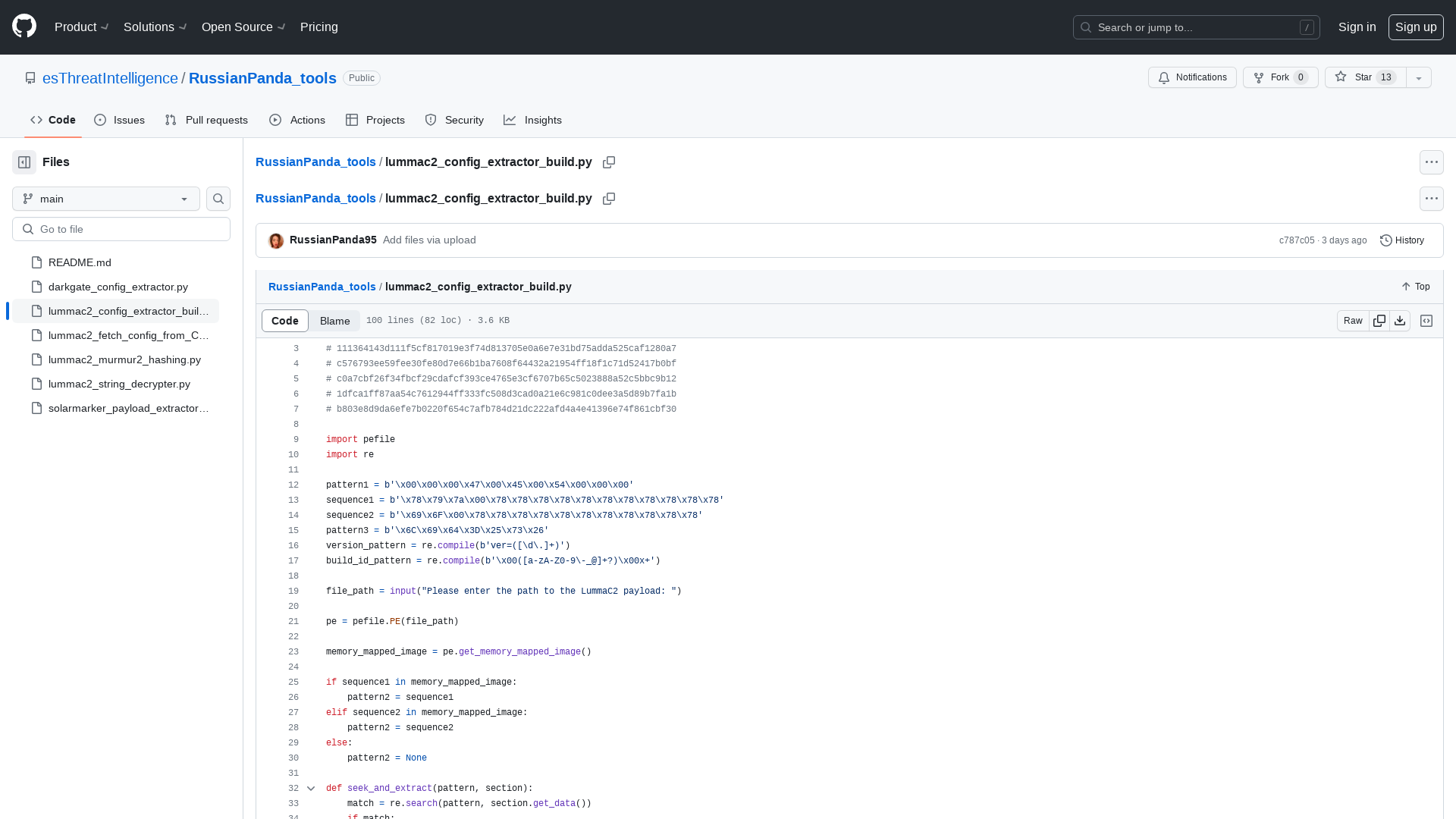 RussianPanda_tools/lummac2_config_extractor_build.py at main · esThreatIntelligence/RussianPanda_tools · GitHub