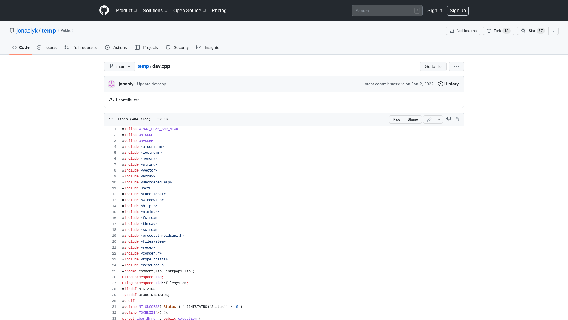 temp/dav.cpp at main · jonaslyk/temp · GitHub