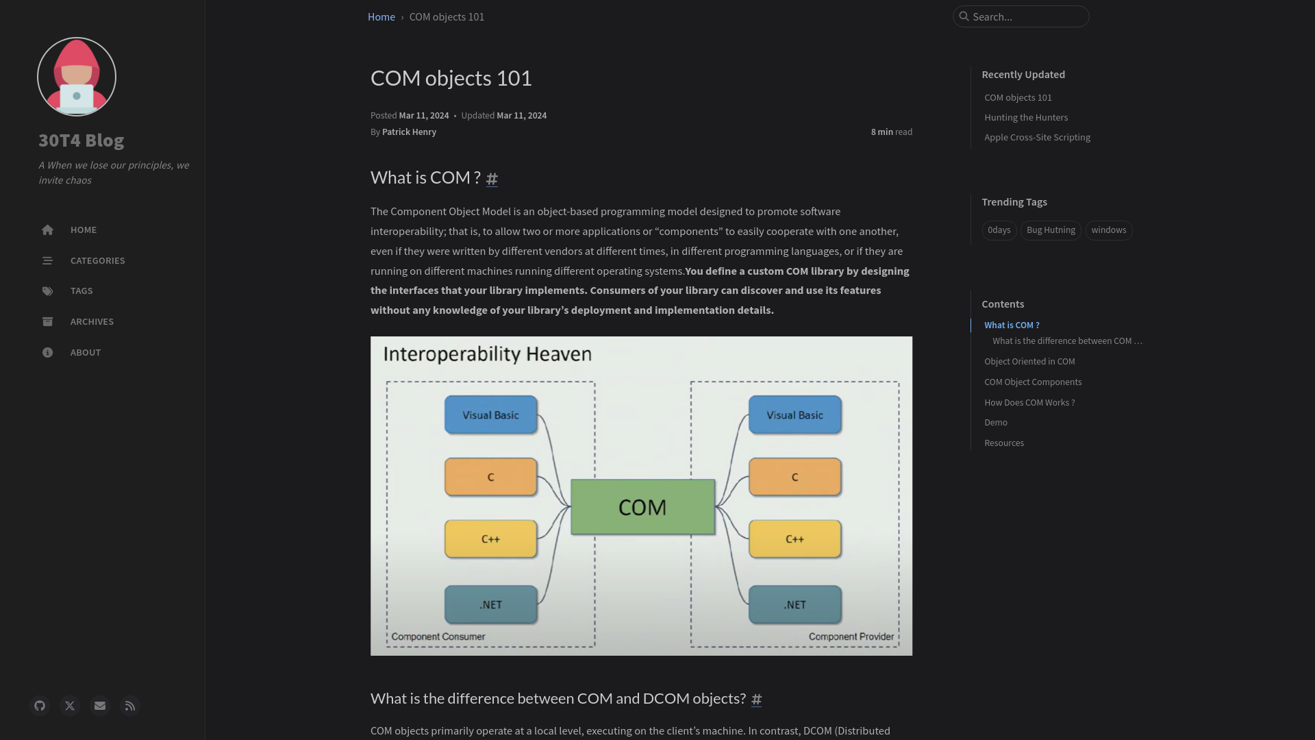 COM objects 101 | 30T4 Blog