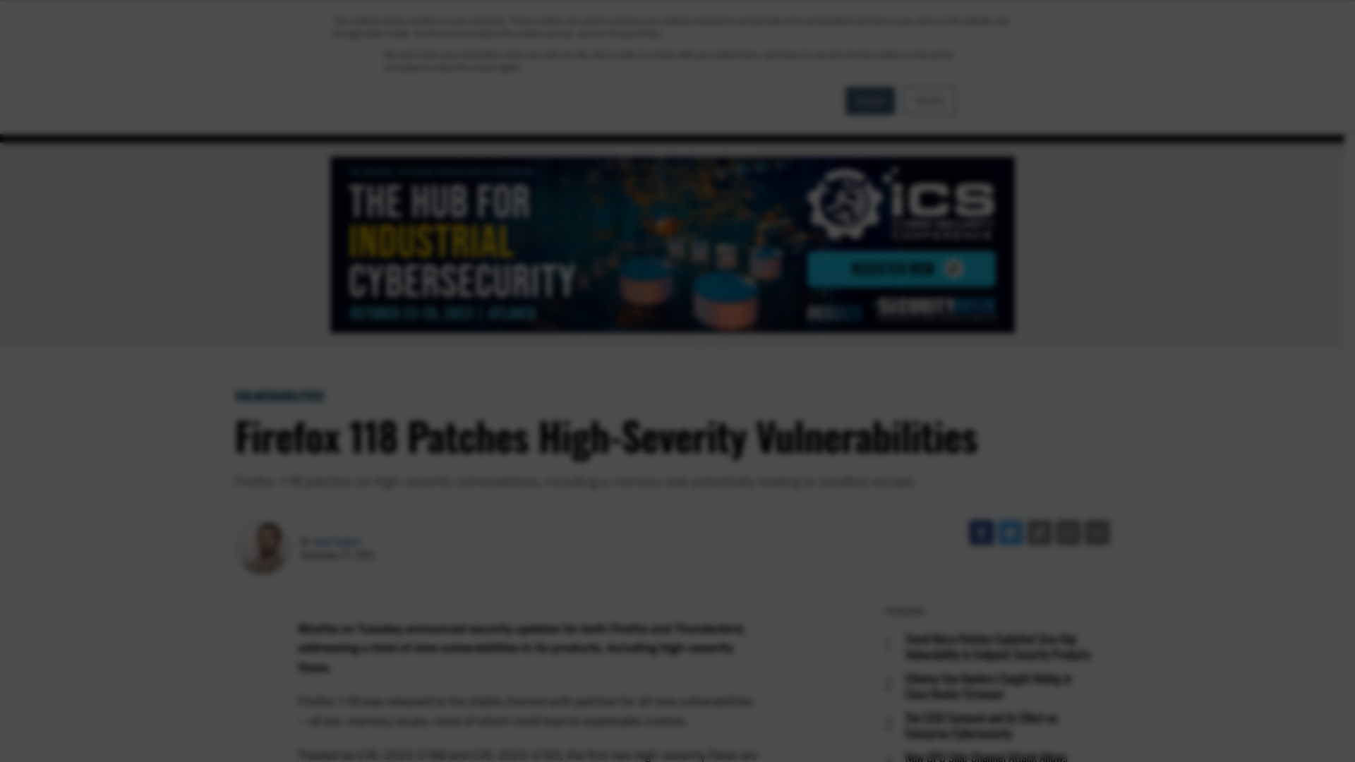 Firefox 118 Patches High-Severity Vulnerabilities - SecurityWeek