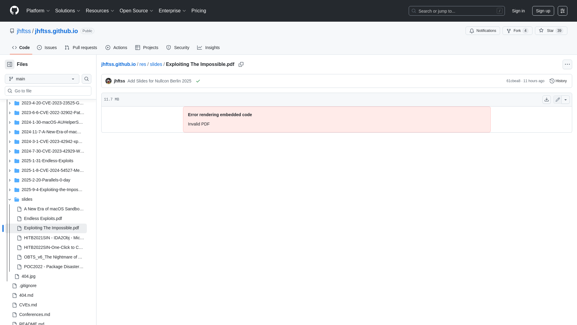 jhftss.github.io/res/slides/Exploiting The Impossible.pdf at main · jhftss/jhftss.github.io · GitHub