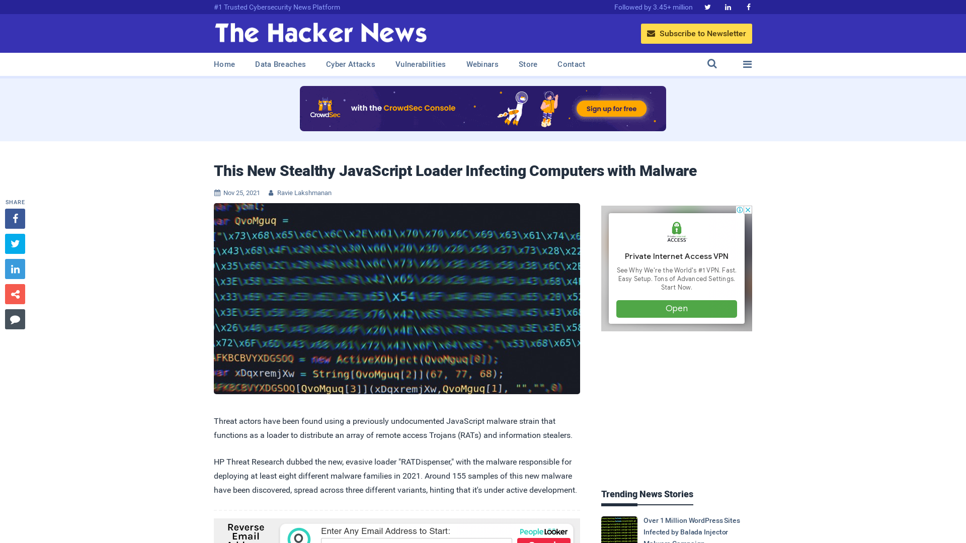 This New Stealthy JavaScript Loader Infecting Computers with Malware