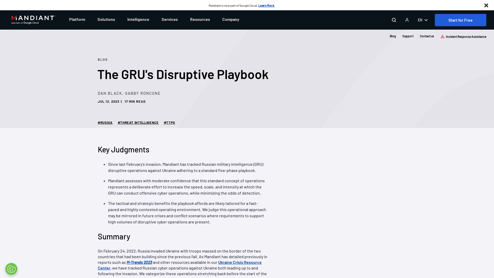 The GRU's Disruptive Playbook | Mandiant