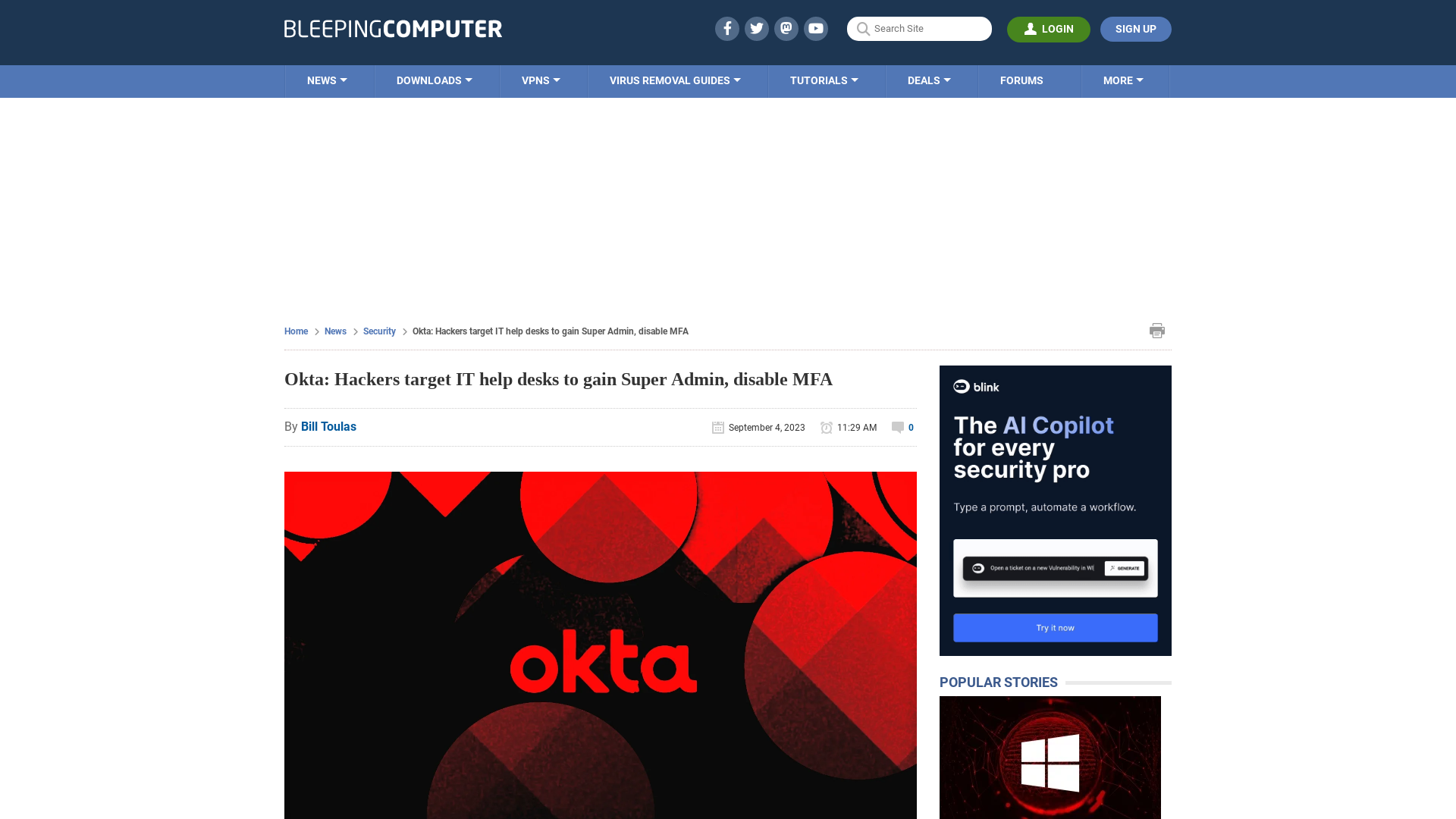 Okta: Hackers target IT help desks to gain Super Admin, disable MFA