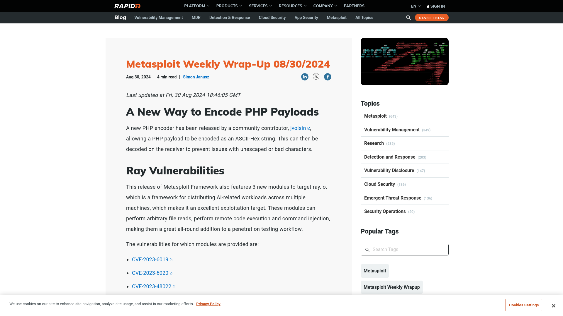 Metasploit Weekly Wrap-Up 08/30/2024 | Rapid7 Blog