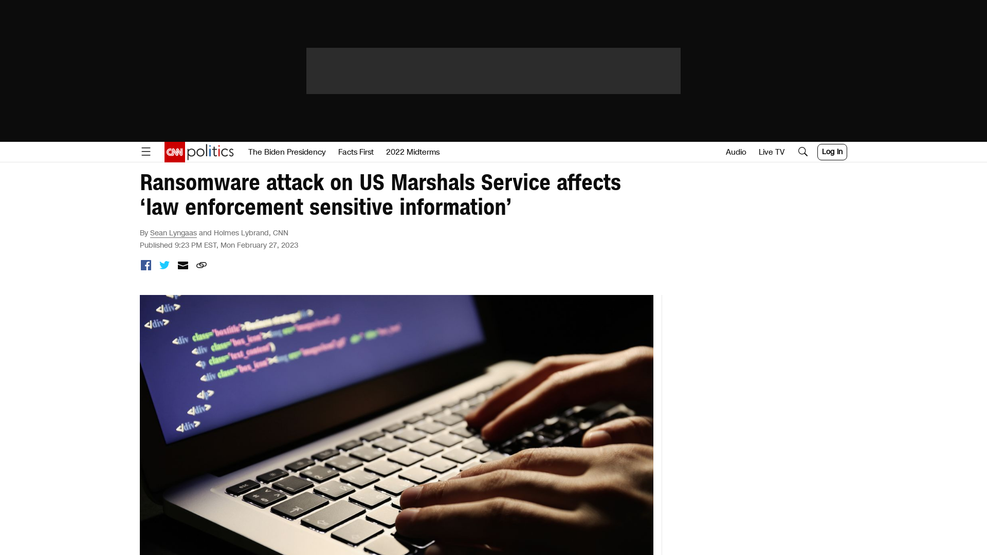 Ransomware attack on US Marshals Service affects 'law enforcement sensitive information' | CNN Politics