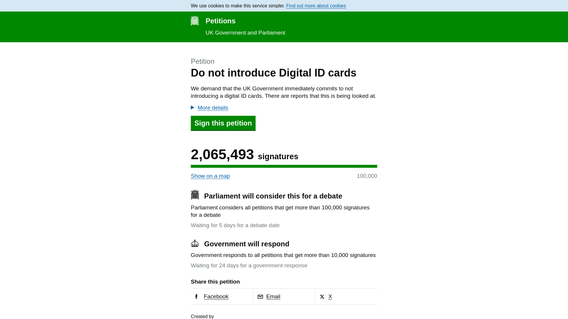 Do not introduce Digital ID cards - Petitions