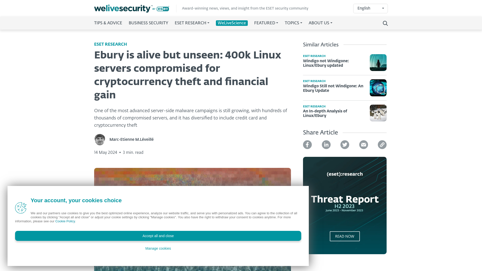 Ebury is alive but unseen: 400k Linux servers compromised for cryptotheft and financial gain