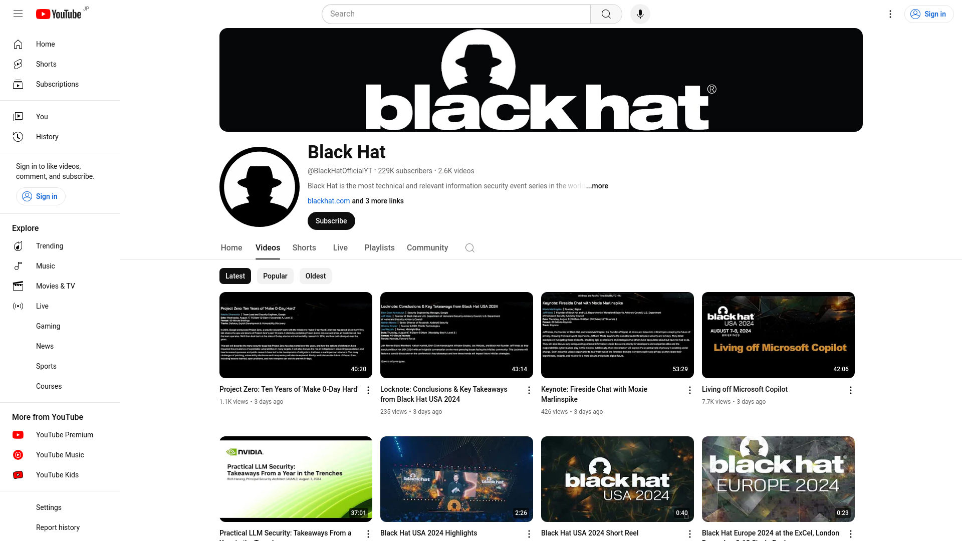 Black Hat - YouTube