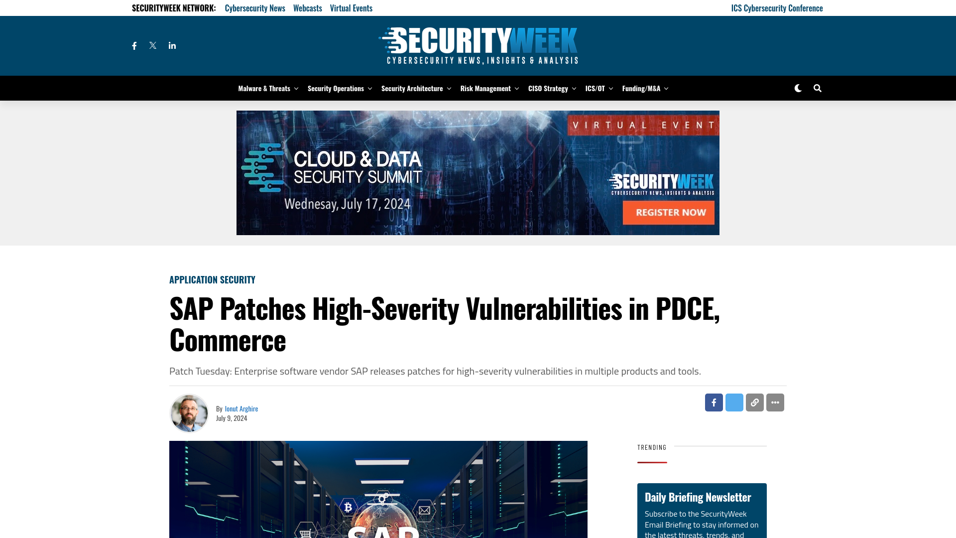 SAP Patches High-Severity Vulnerabilities in PDCE, Commerce - SecurityWeek