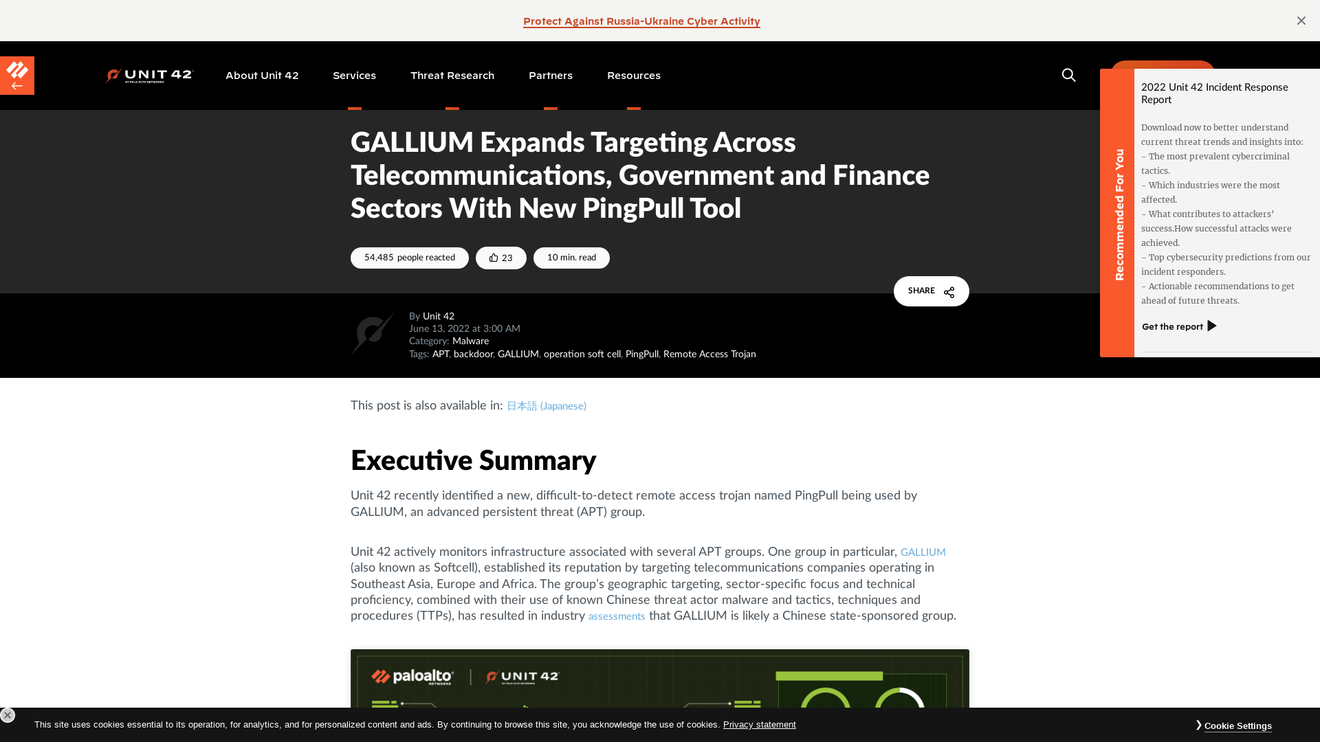 GALLIUM Expands Targeting Across Telecommunications, Government and Finance Sectors With New PingPull Tool