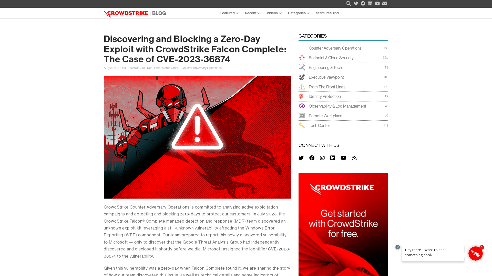 Falcon Complete: Zero-Day Exploit Case Study | CrowdStrike