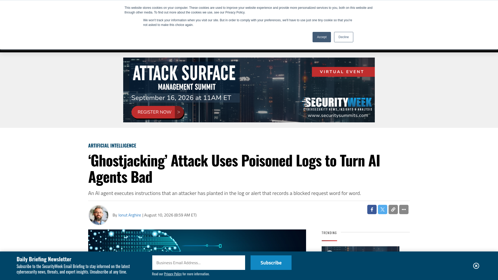 'Ghostjacking' Attack Uses Poisoned Logs to Turn AI Agents Bad - SecurityWeek