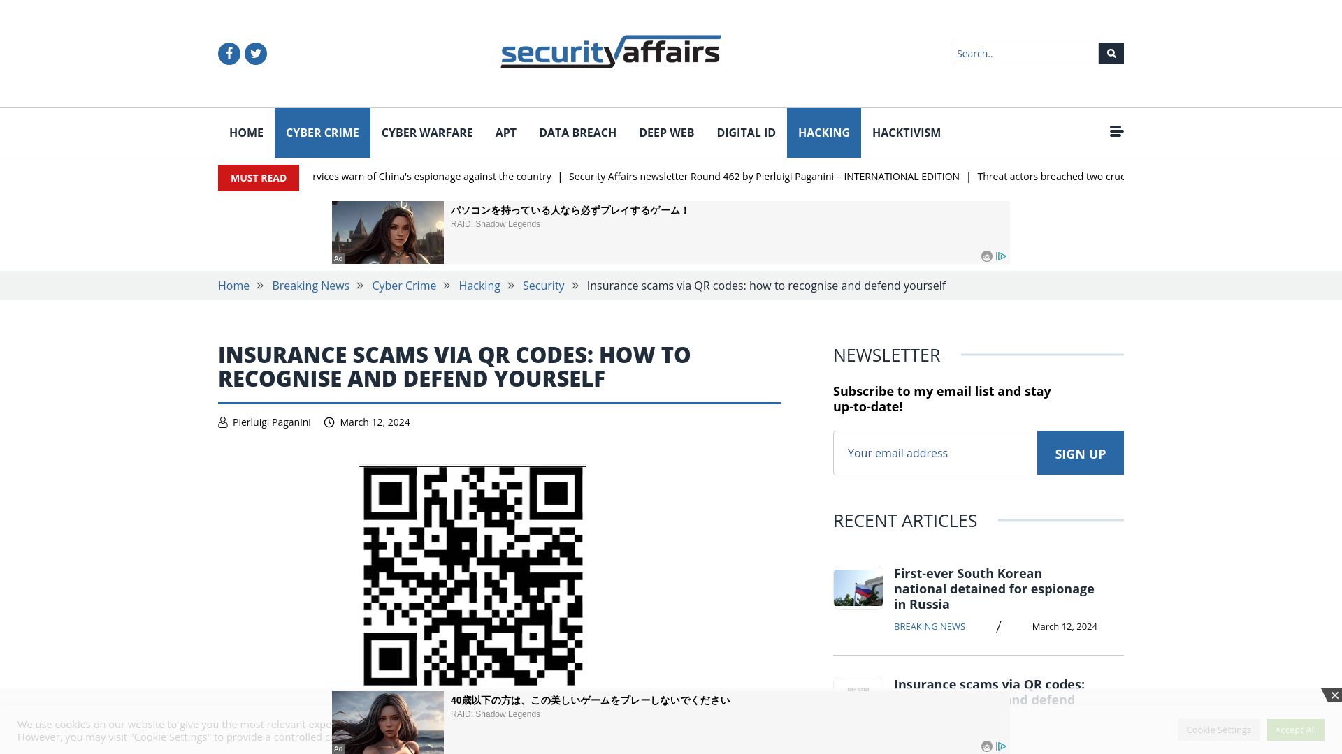 Insurance scams via QR codes: how to recognise and defend yourself