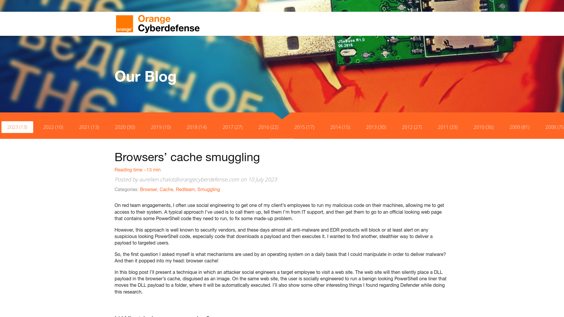 SensePost | Browsers’ cache smuggling