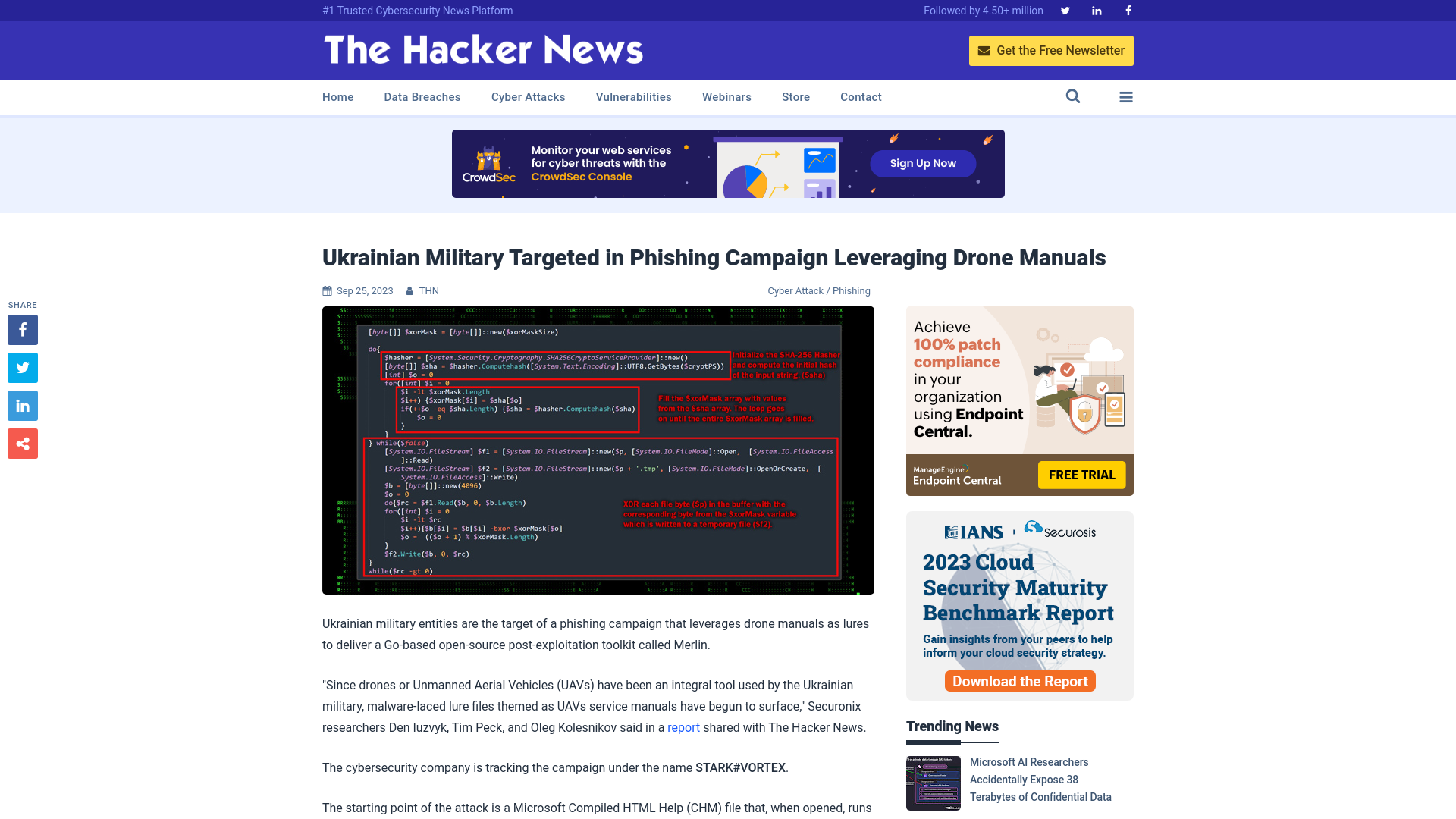 Ukrainian Military Targeted in Phishing Campaign Leveraging Drone Manuals