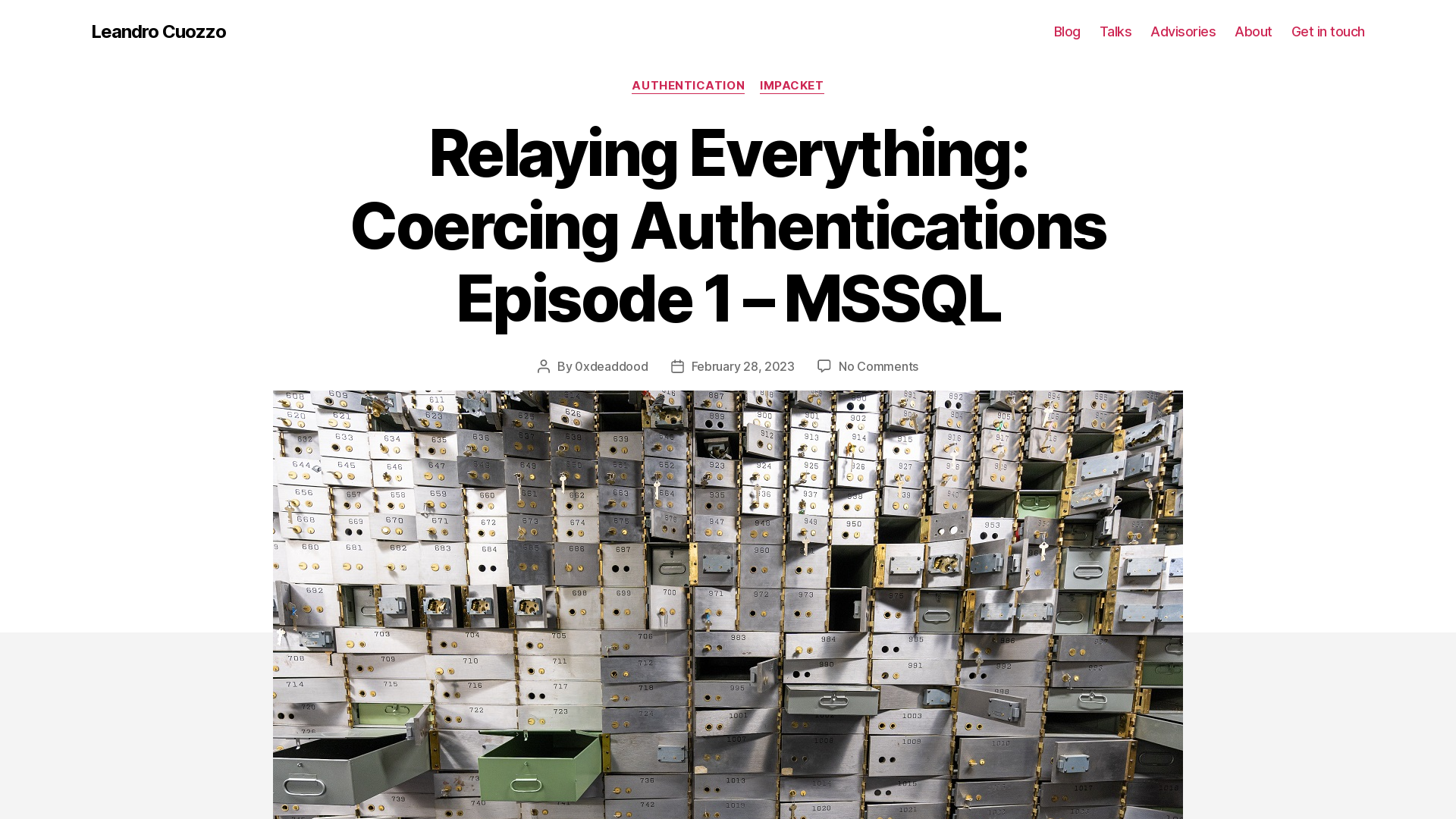 Relaying Everything: Coercing Authentications Episode 1 - MSSQL - 0xdeaddood