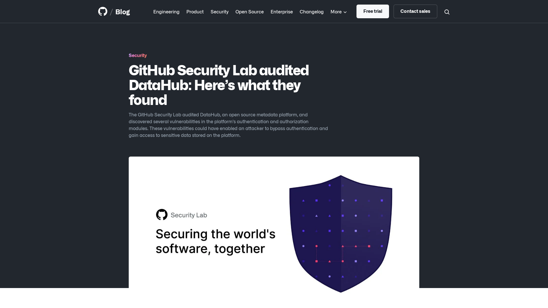 GitHub Security Lab audited DataHub: Here's what they found | The GitHub Blog