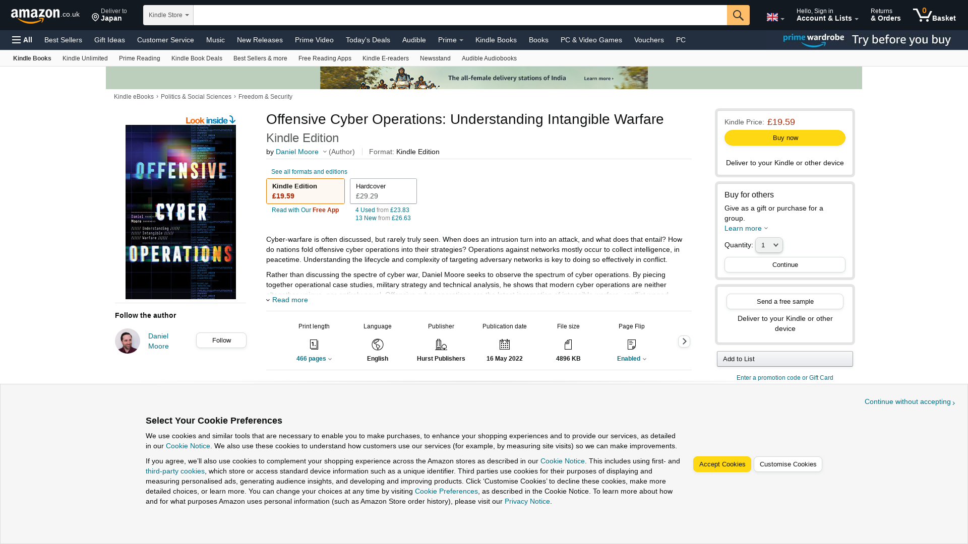 Offensive Cyber Operations: Understanding Intangible Warfare eBook : Moore, Daniel: Amazon.co.uk: Kindle Store