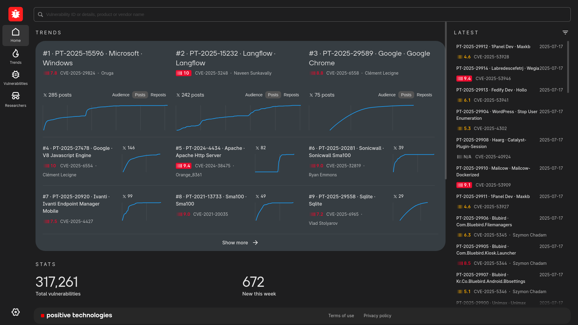 dbugs — vulnerabilities’ home