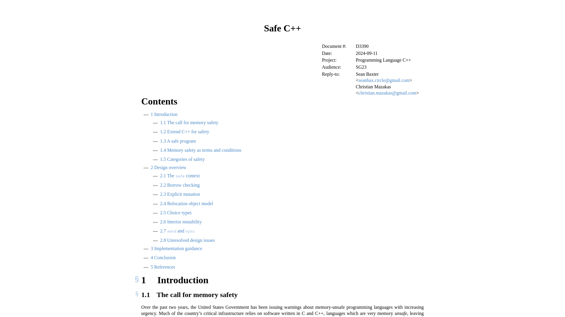 Safe C++