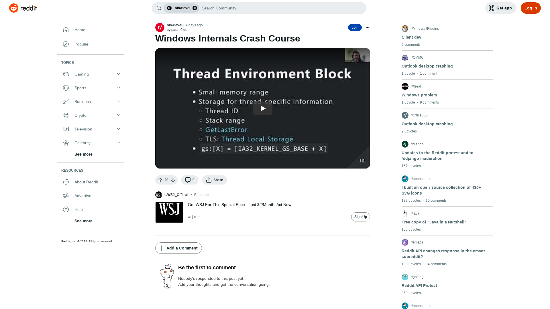 Windows Internals Crash Course : r/lowlevel