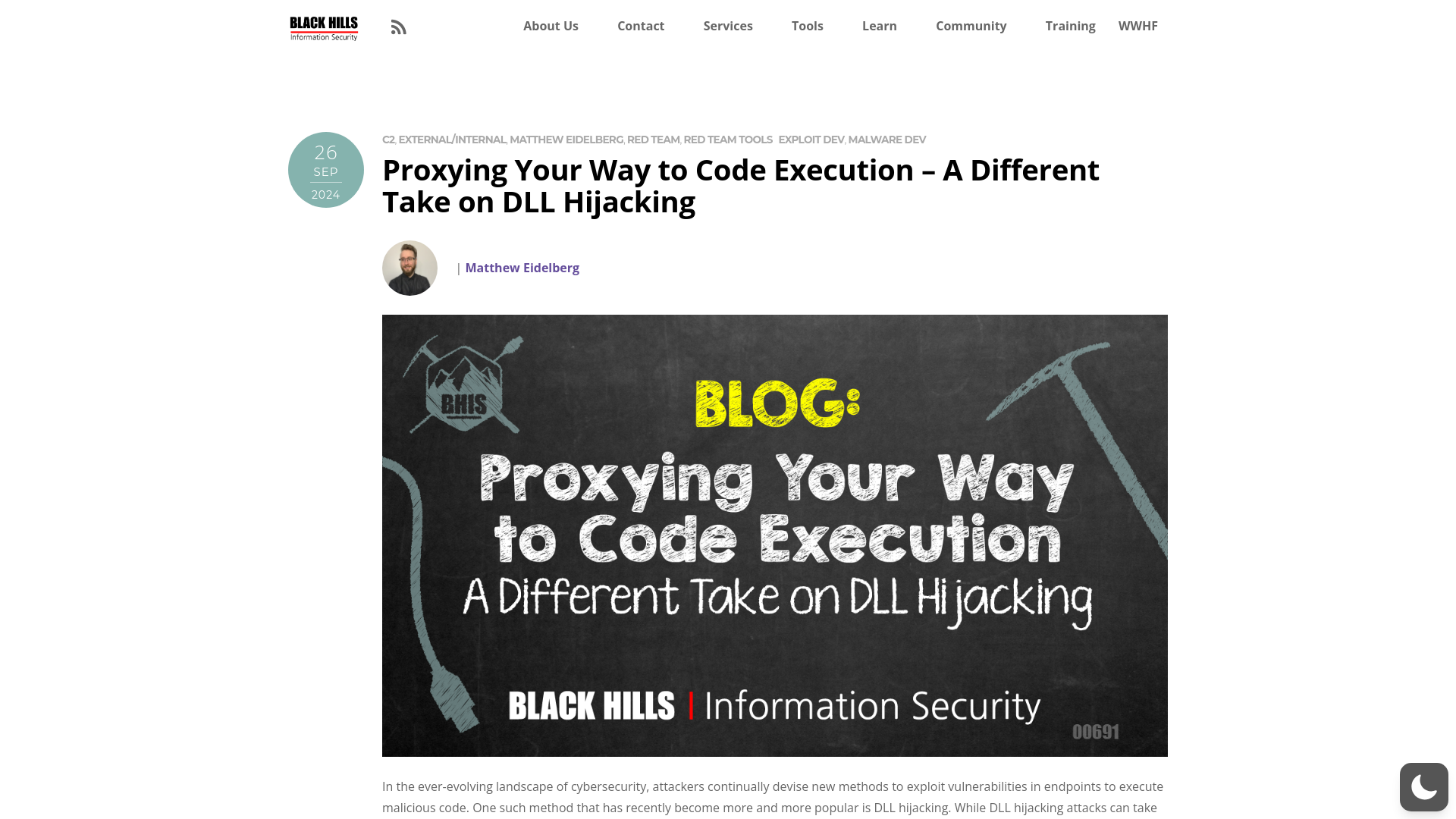 Proxying Your Way to Code Execution – A Different Take on DLL Hijacking - Black Hills Information Security, Inc.