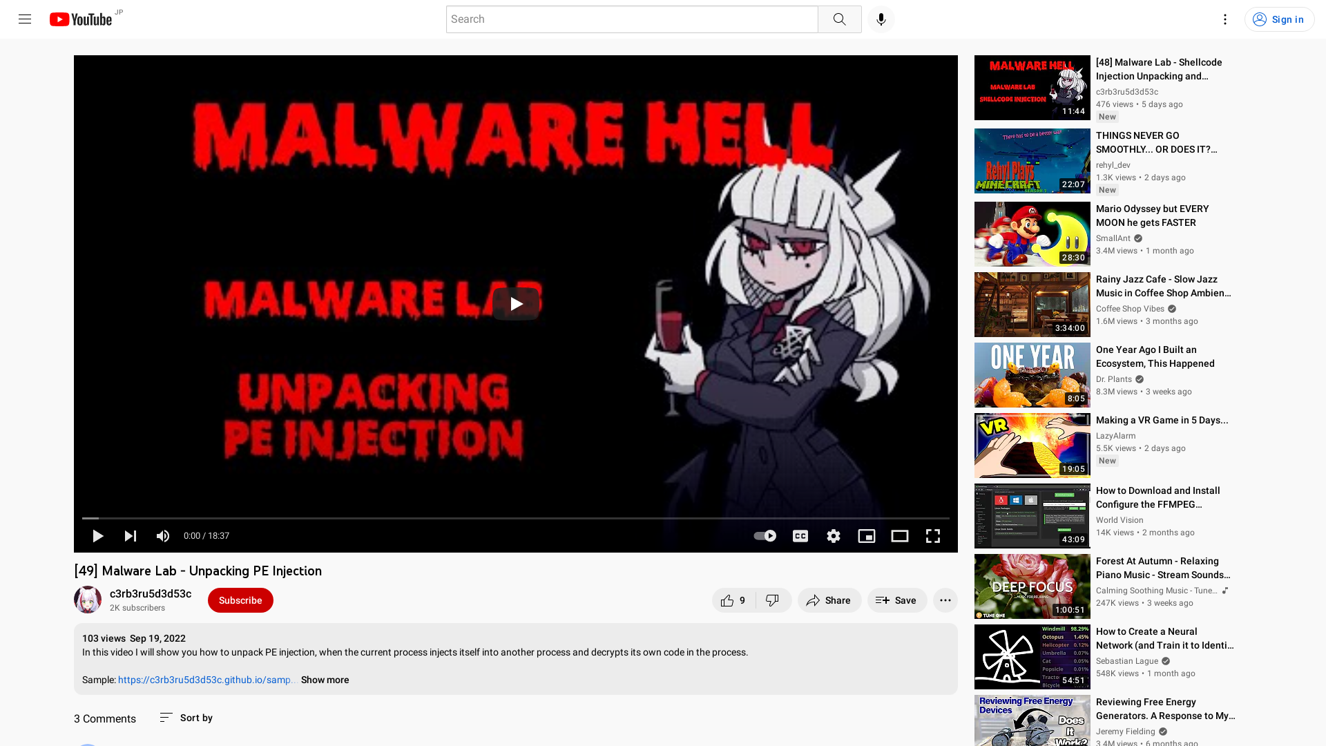 [49] Malware Lab - Unpacking PE Injection - YouTube