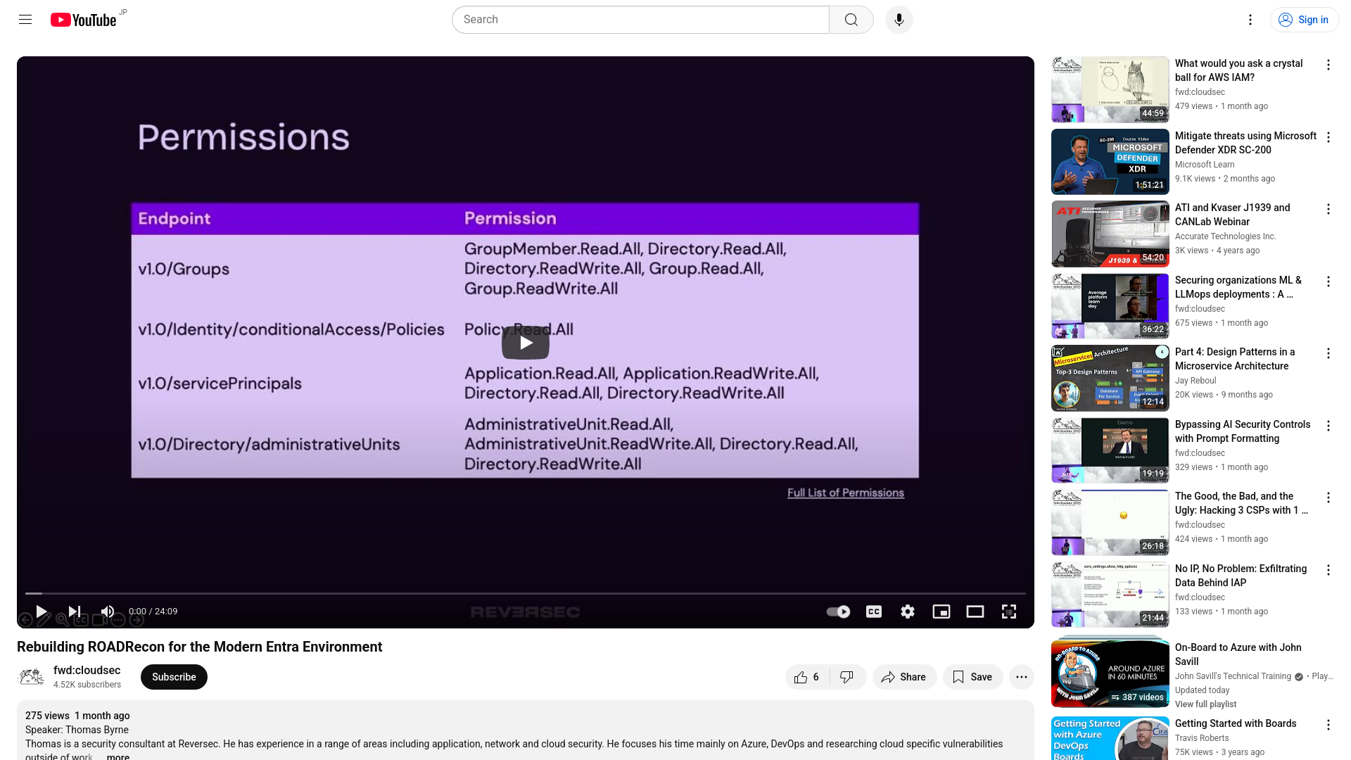 Rebuilding ROADRecon for the Modern Entra Environment - YouTube