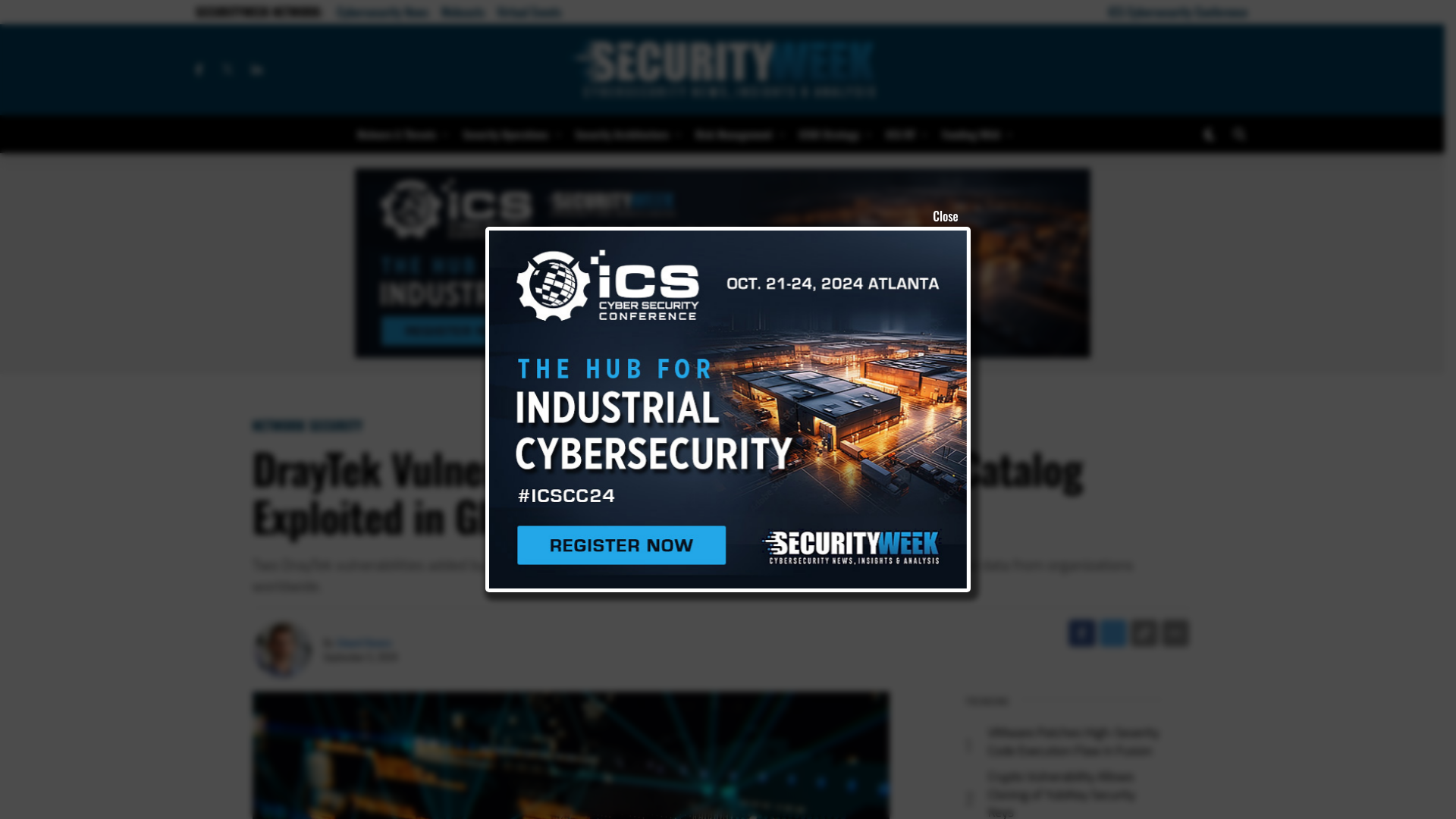 DrayTek Vulnerabilities Added to CISA KEV Catalog Exploited in Global Campaign  - SecurityWeek