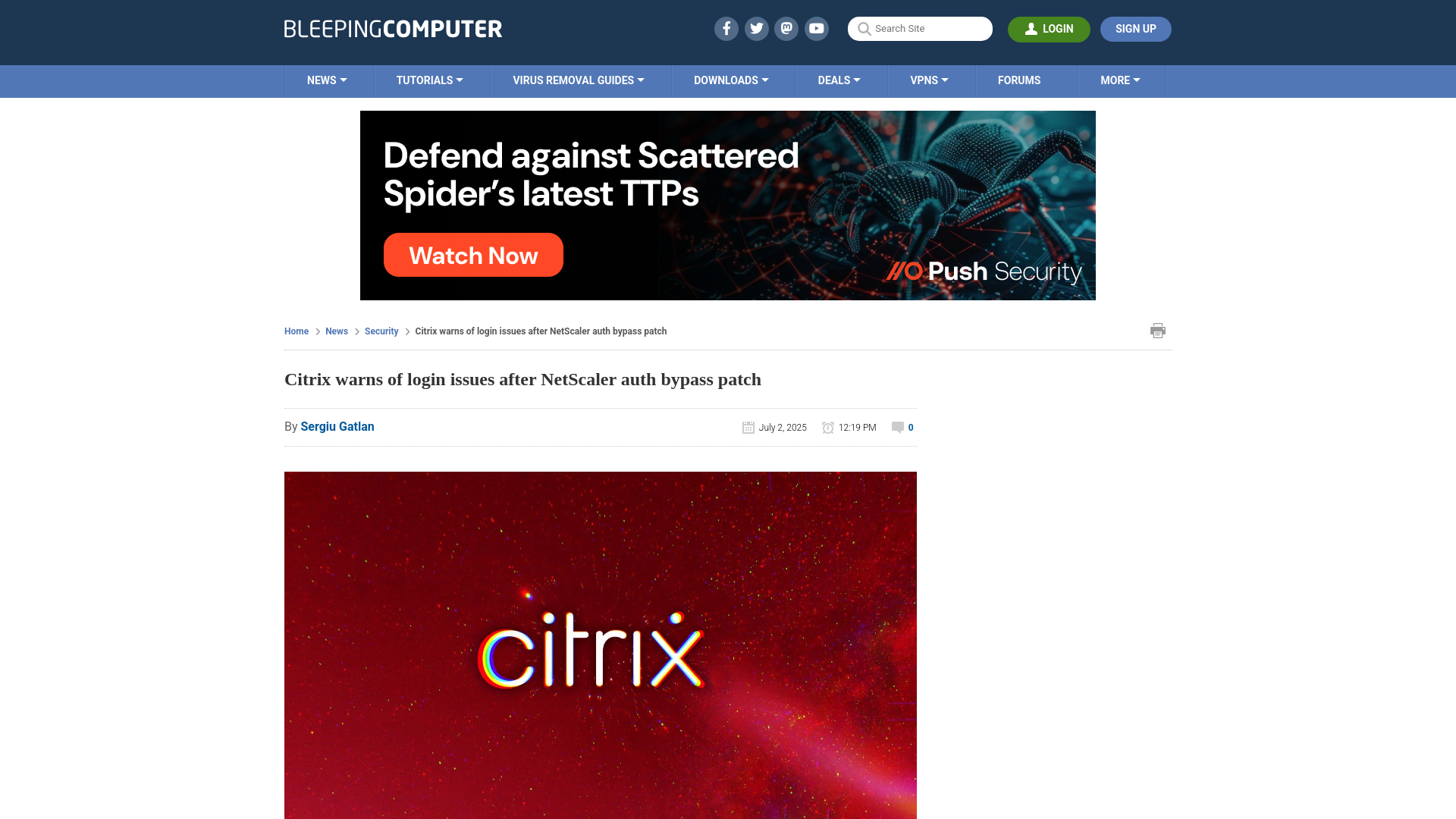 Citrix warns of login issues after NetScaler auth bypass patch