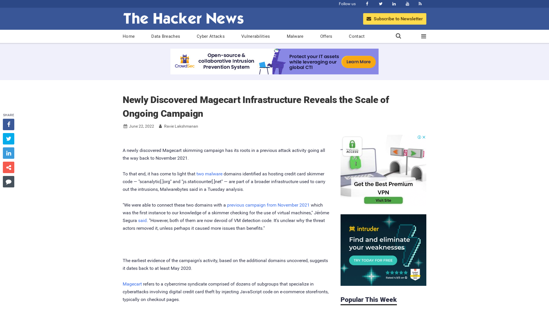 Newly Discovered Magecart Infrastructure Reveals the Scale of Ongoing Campaign
