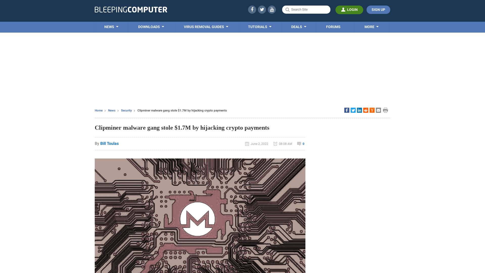 Clipminer malware gang stole $1.7M by hijacking crypto payments
